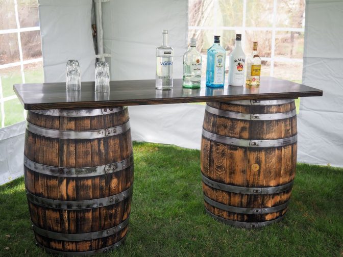 Rustic Whiskey Barrel Bar Rustic Whiskey Barrel Bar