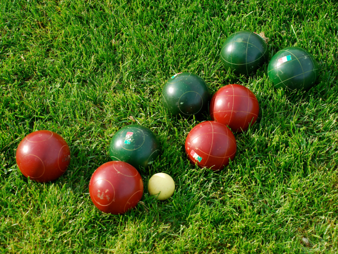 Bocce Ball Vintage Bocce Ball Set