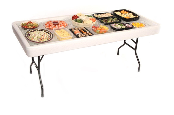 Fill and chill 6' Fill and Chill table