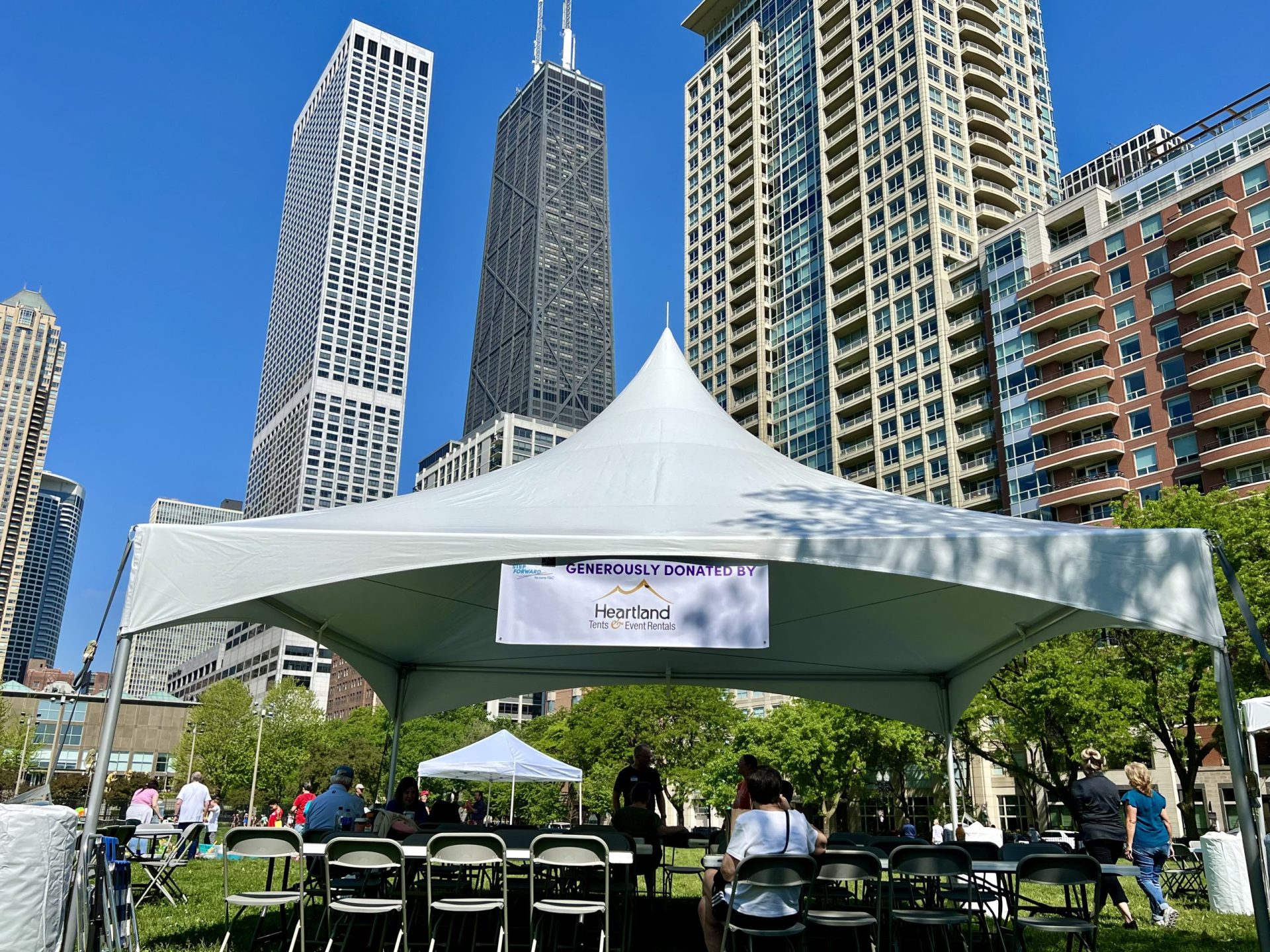 20×20 high peak tent 20x20 high peak tent in downtown Chicago