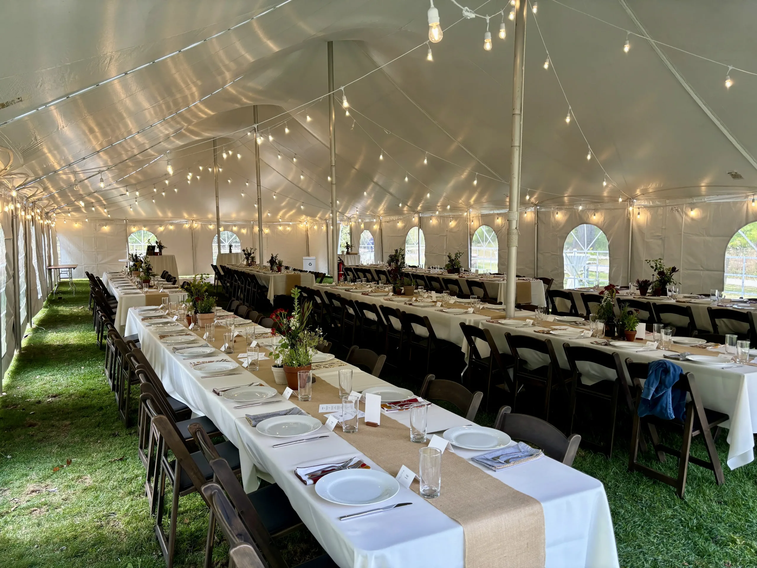 30×75 pole tent interior 30x75 pole tent interior
